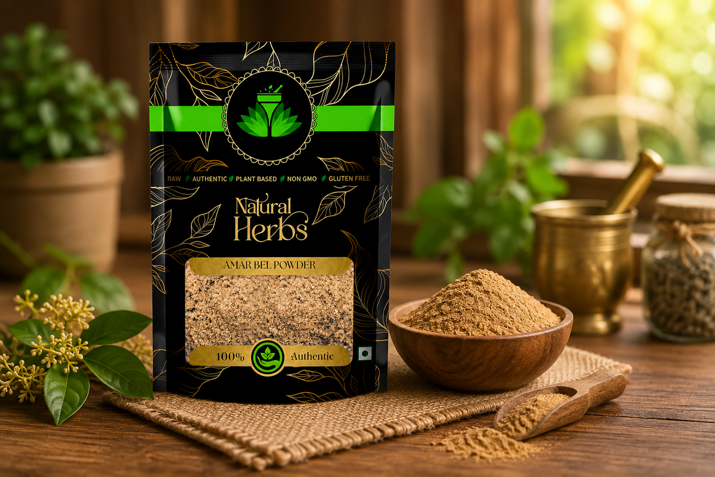 SAI HERBS Amar Bel Powder | 100% Natural Herbal Powder | Premium Quality | Raw & Authentic | Plant-Based