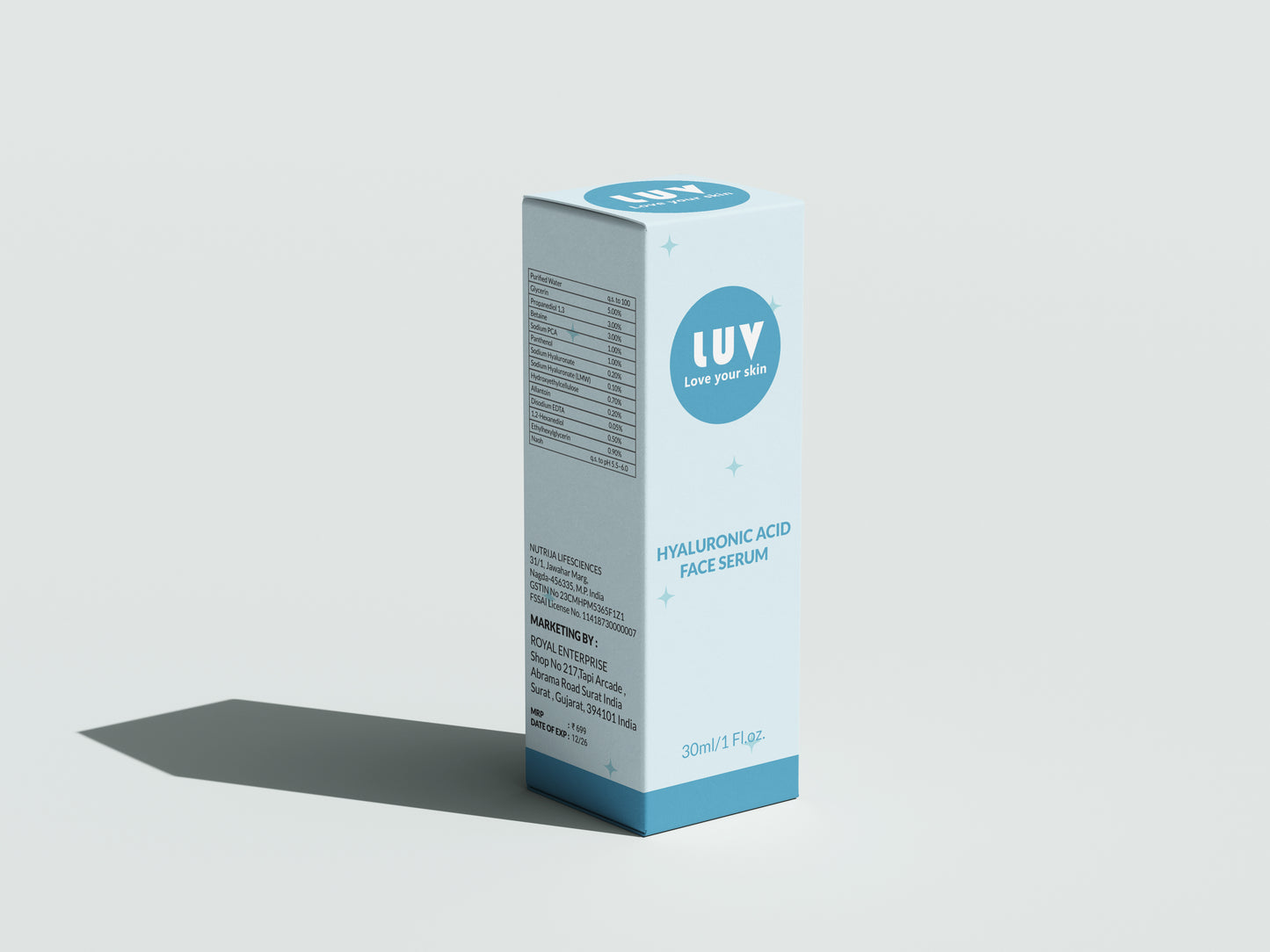 LUV COSMETICS HYALURONIC ACID SERUM BOX