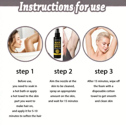 smartdrops Body Hair Removal Spray with Skin Softening Effect | Smooth Touch Spray (100 ml)