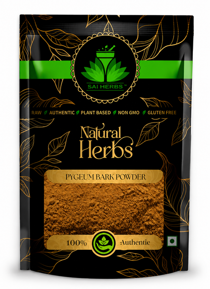 SAI HERBS Pygeum Bark Powder | 100% Natural Herbal Powder | Premium Quality | Raw, Authentic & Plant-Based