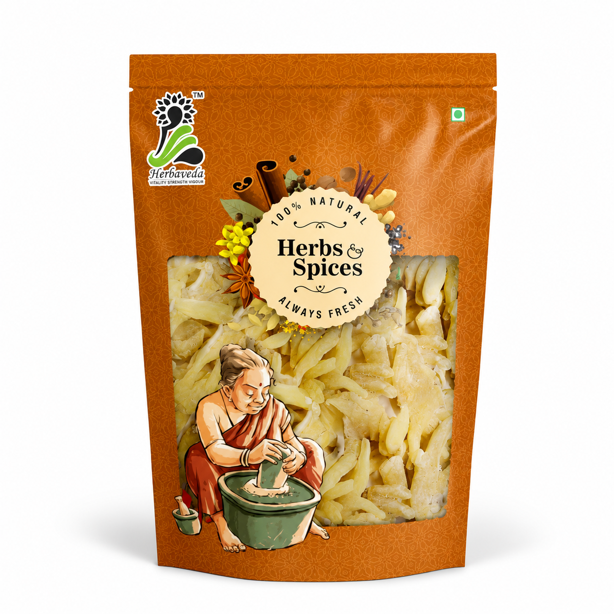Herbaveda Salam Panja Mitha | Premium Dried Herb | 100% Natural | Raw, Authentic & Fresh