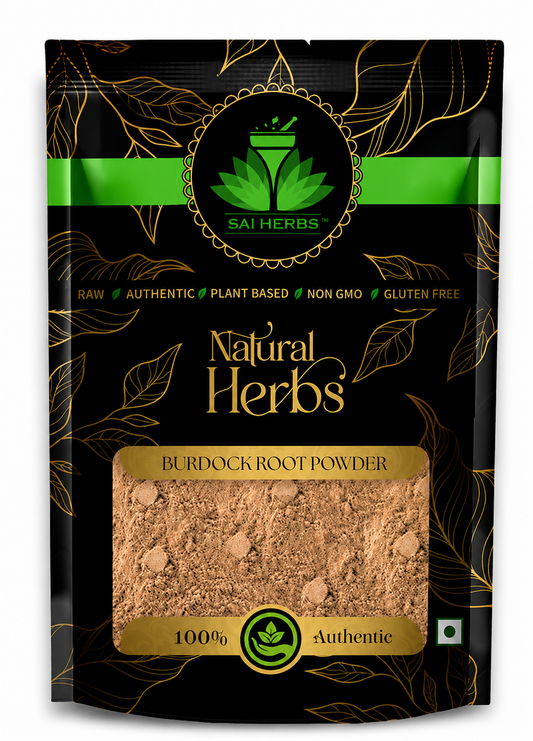 SAI HERBS Burdock Root Powder | 100% Natural Herbal Powder | Premium Quality | Raw, Authentic & Plant-Based