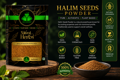 SAI HERBS Halim Seeds Powder | 100% Natural Herbal Powder | Premium Quality | Raw, Authentic & Plant-Based