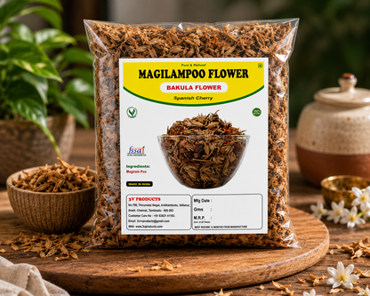3V Products Magilampoo Flower (Bakula Flower) | Premium Dried Spanish Cherry Flowers | 100% Natural & Pure