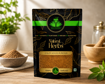 SAI HERBS Halim Seeds Powder | 100% Natural Herbal Powder | Premium Quality | Raw, Authentic & Plant-Based