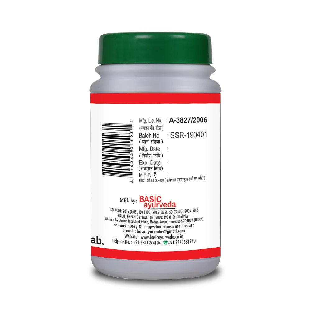 Basic Ayurveda Smriti Sagar Ras 40 Tablet