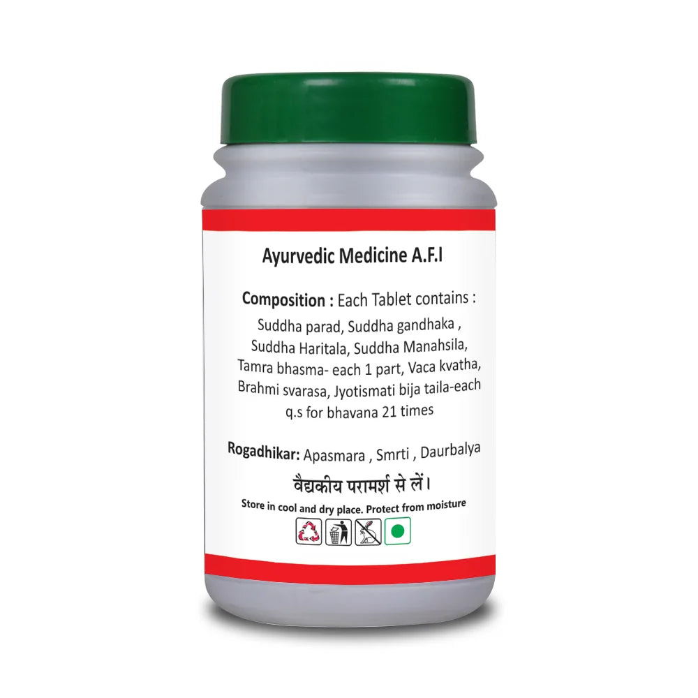 Basic Ayurveda Smriti Sagar Ras 40 Tablet