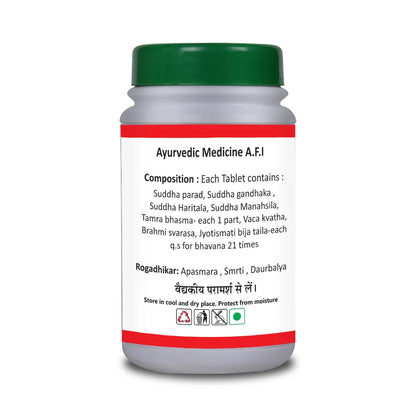 Basic Ayurveda Smriti Sagar Ras 40 Tablet