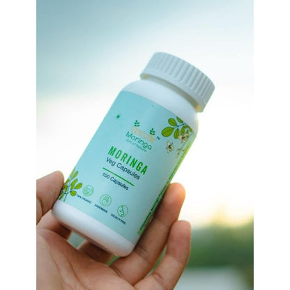 Daivik Moringa Veg Capsules | 100 Capsules | Superfood Supplement for Immunity, Antioxidants & Nutrition