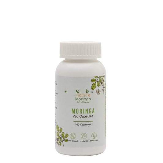 Daivik Moringa Veg Capsules | 100 Capsules | Superfood Supplement for Immunity, Antioxidants & Nutrition