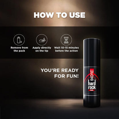 Skore Hardrock Gel | Skin Friendly | Non-sticky | Natural blend for Men | 30ml