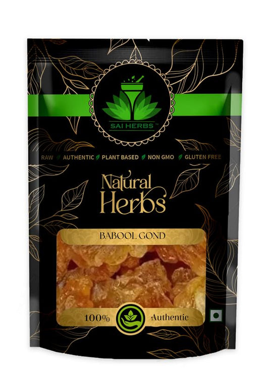 SAI HERBS Gond Kikar | Acacia Gum | Kikar Dink | Pure & Natural | 250g