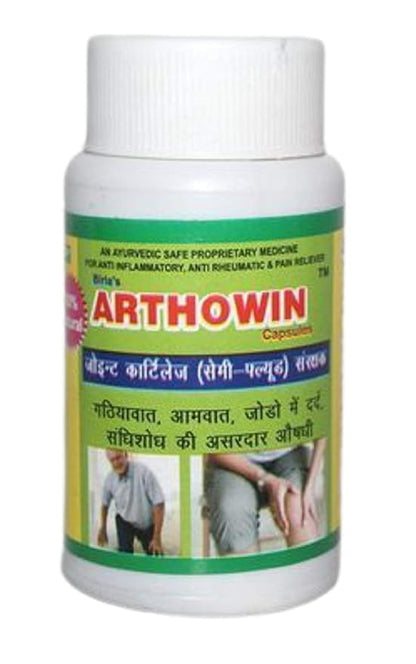 Arthowin Capsule 60 Capsules, for Joints Pain Relief,1x60 Capsule (Pack of 1) For Men And Women.-By Birla Pharmaceuticals