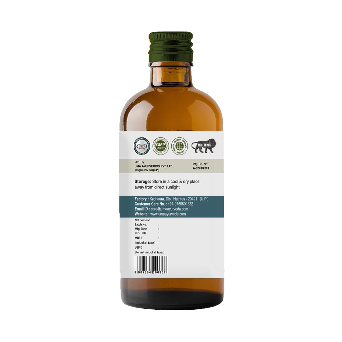 Uma Ayurveda UmaKoff Cough Syrup 100 ML Pack of 1