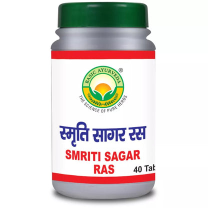 Basic Ayurveda Smriti Sagar Ras 40 Tablet