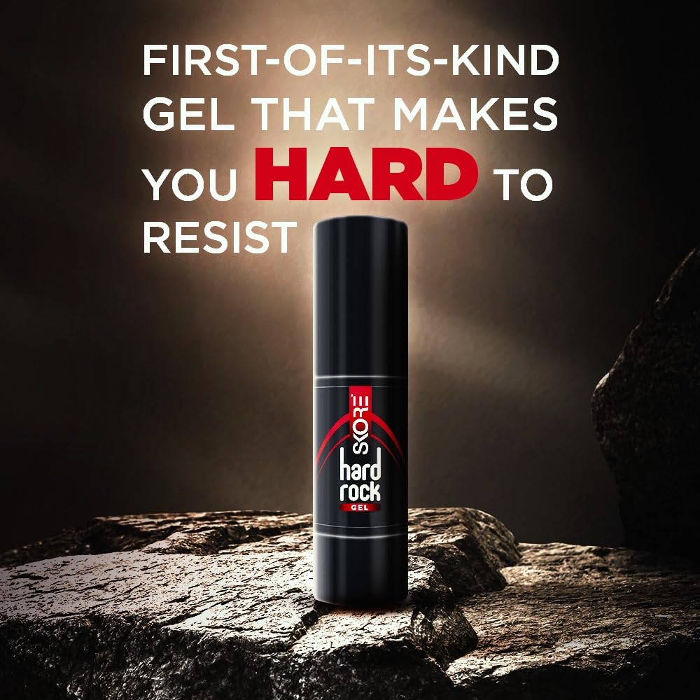 Skore Hardrock Gel | Skin Friendly | Non-sticky | Natural blend for Men | 30ml