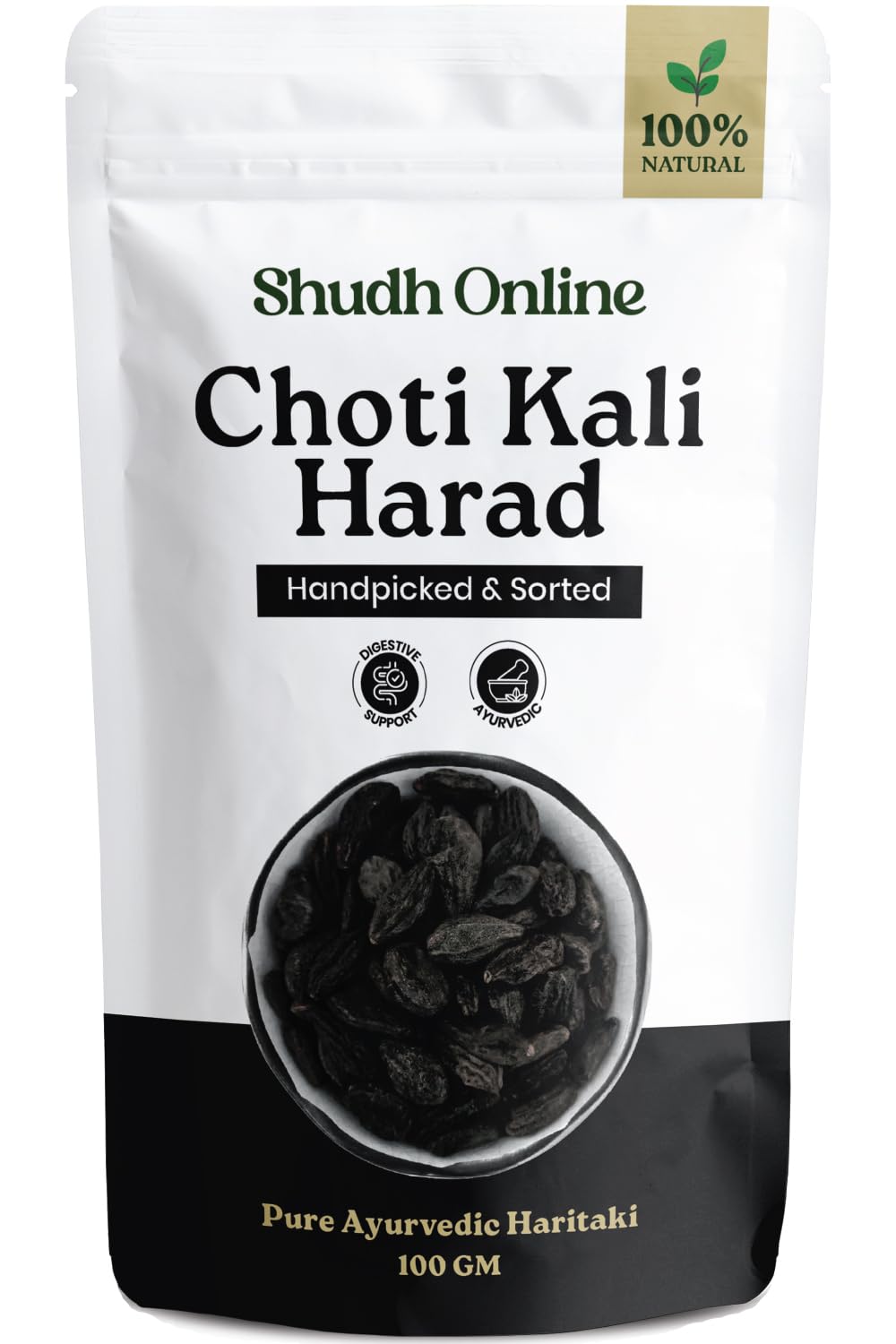 Shudh Online Choti Harad, Kali Harad, Desi Black Himej (100 Grams), Myrobalan, Terminalia Chebula
