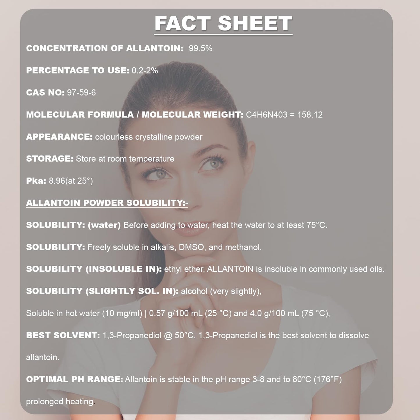 Pure Allantoin Powder 100gm