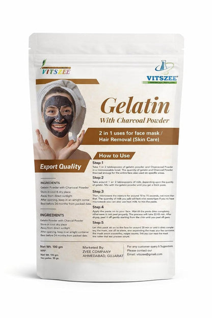 VITSZEE Gelatin Powder for Face Mask/Hair removal/Peel Off Mask