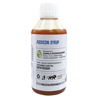 Ujwala Ayurvedashram Assicon Syrup - 200 Ml For Acidity & Gases