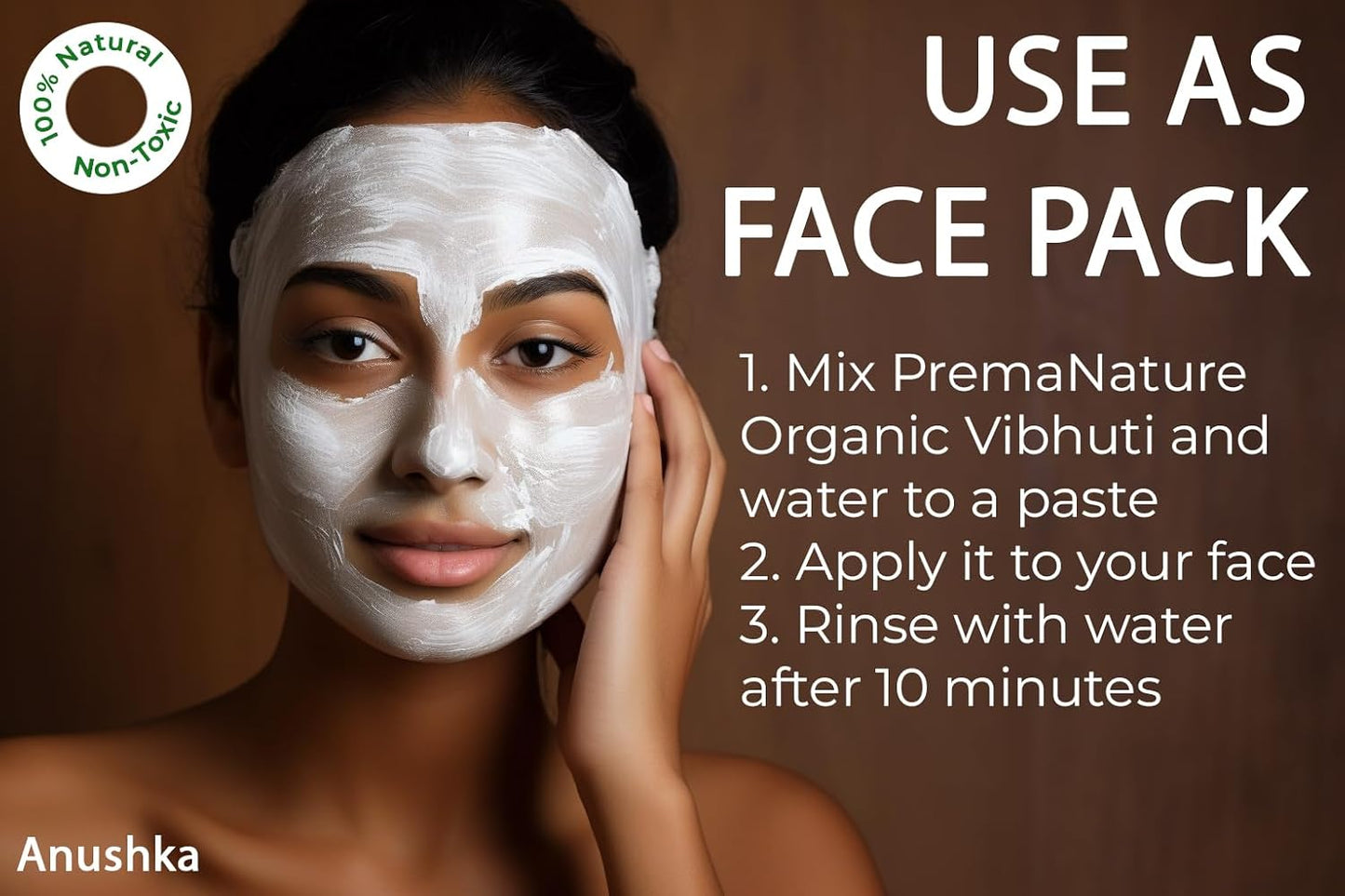 Organic Vibhuti 250G (100% Natural) Face Pack/Holy Ash/Viboothi/Bibhuti/Tambaku/Bhasma |Bhasma For Shiv Puja