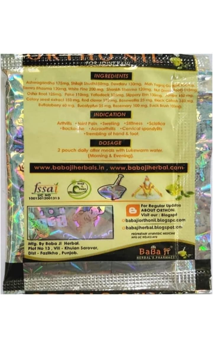 ORTHONIL POWDER | BABAJI HERBAL | PURE HERBAL AND SAFE
