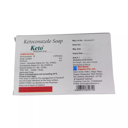 Keto - Pack of 125g Soap with Ketoconazole