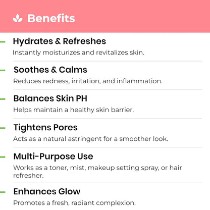 Avimee Herbal Gulabo Premium Rose Water | Skin, Face and Hair Toner | Radiant Glow | For All Skin Types | 110 ml
