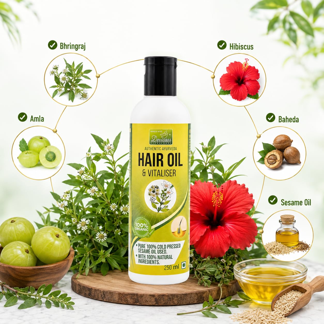 Devicas Bhringraj Hair Oil & Vitalizer