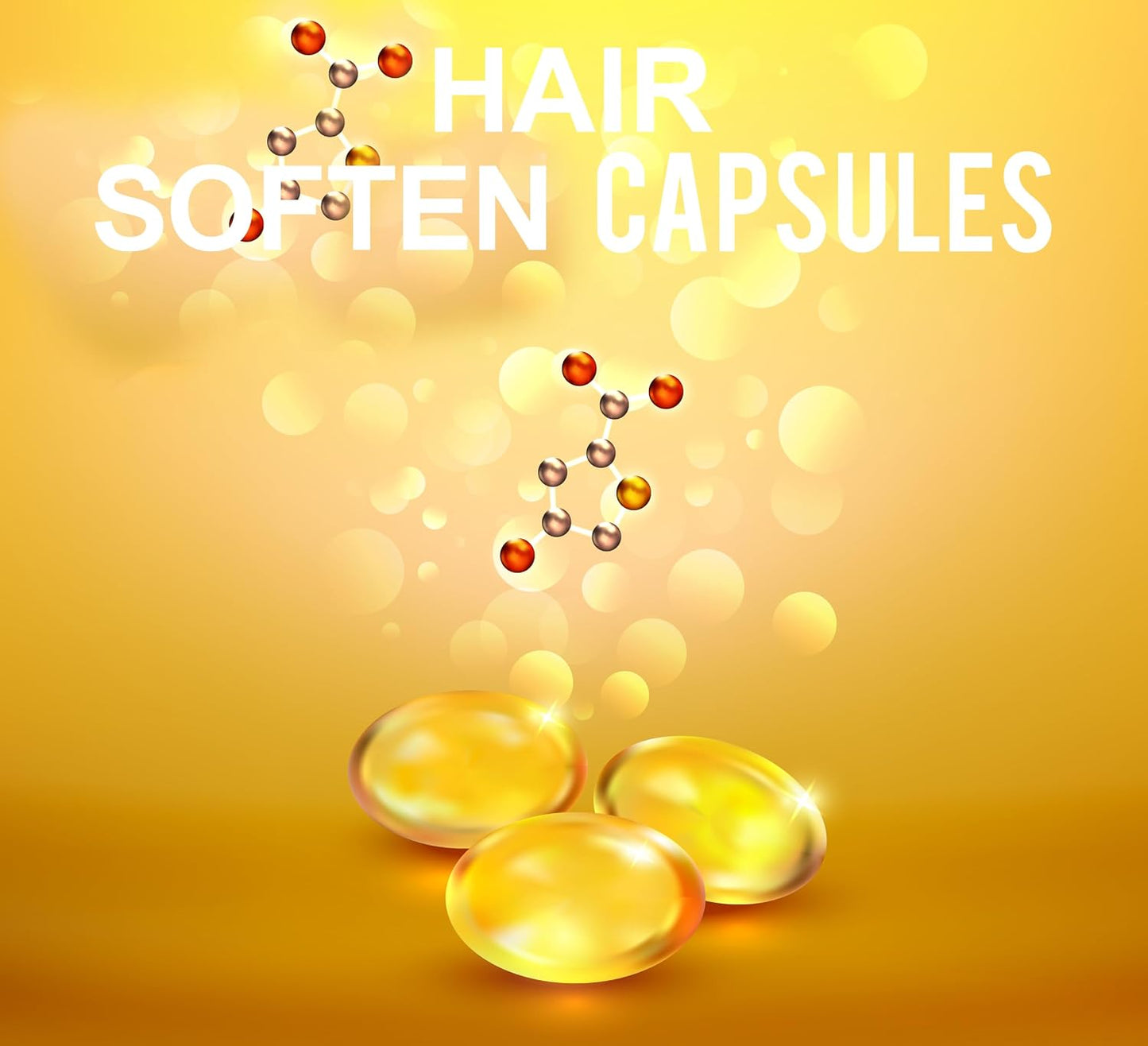 Vitamin-E Capsules for Hair | Anti Hair Fall & Damage Repair | Hair Soften Essence Capsule multicolor