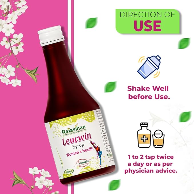 RAJASTHAN AUSHDHALAYA Leucwin Syrup For Leucorrhoea