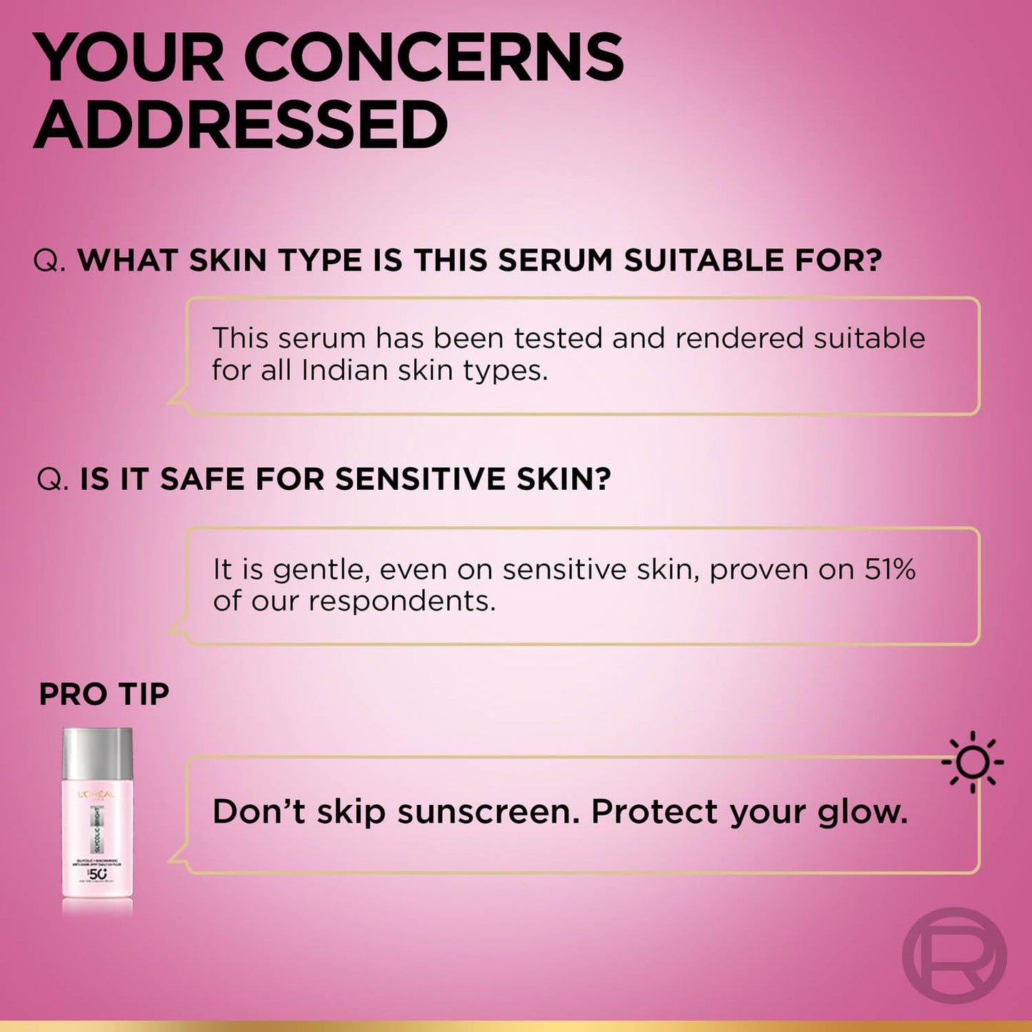 L'Oreal Paris Glycolic Bright 8% [Melasyl + Niacinamide] Face Serum for Brightening Dark Spots 30ml