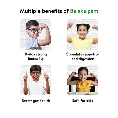 Kerala Ayurveda Balakalpam - 200ml | Ayurvedic Immunity Booster For Kids | Ayurvedic Tonic For Better Digestive Health | Relieves Constipation in Kids | Safe and Non-addictive Formula