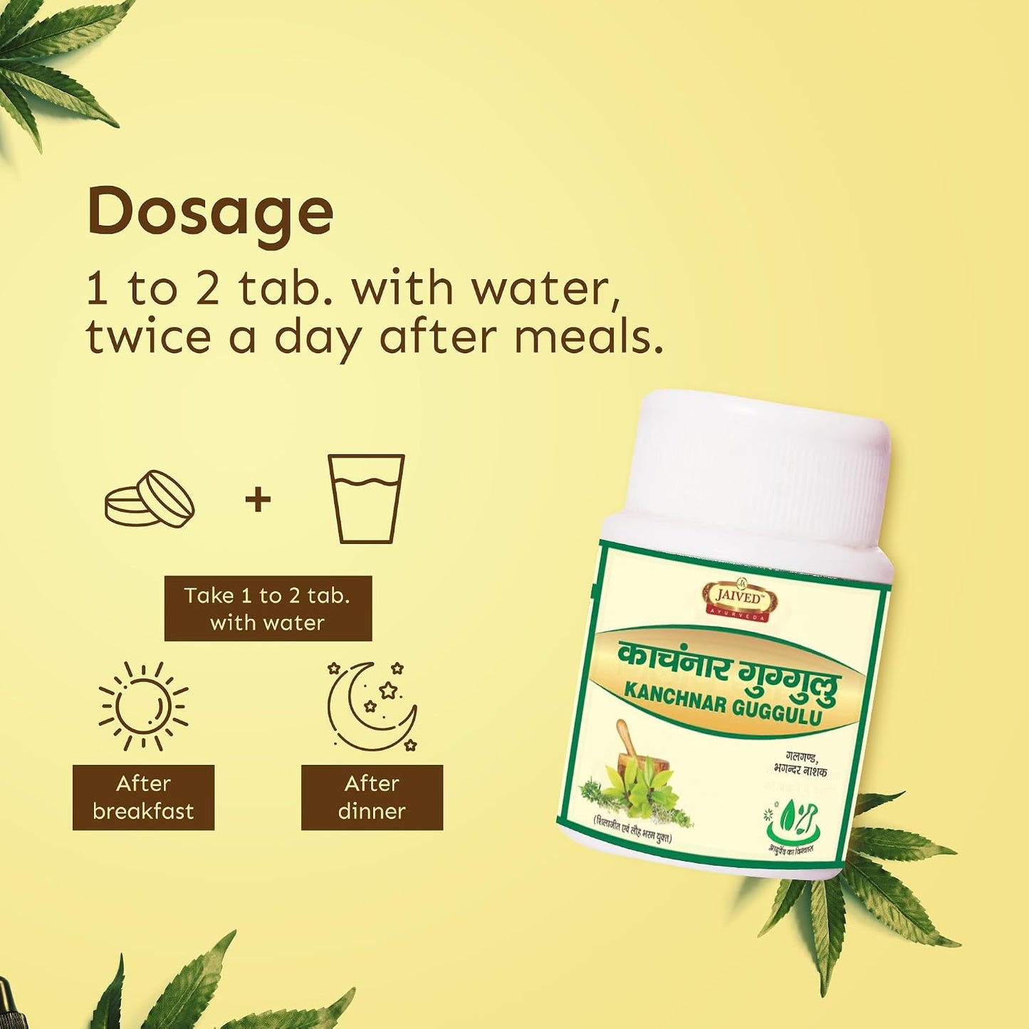 Jaived Ayurveda Kanchnar Guggulu 80 Tablet