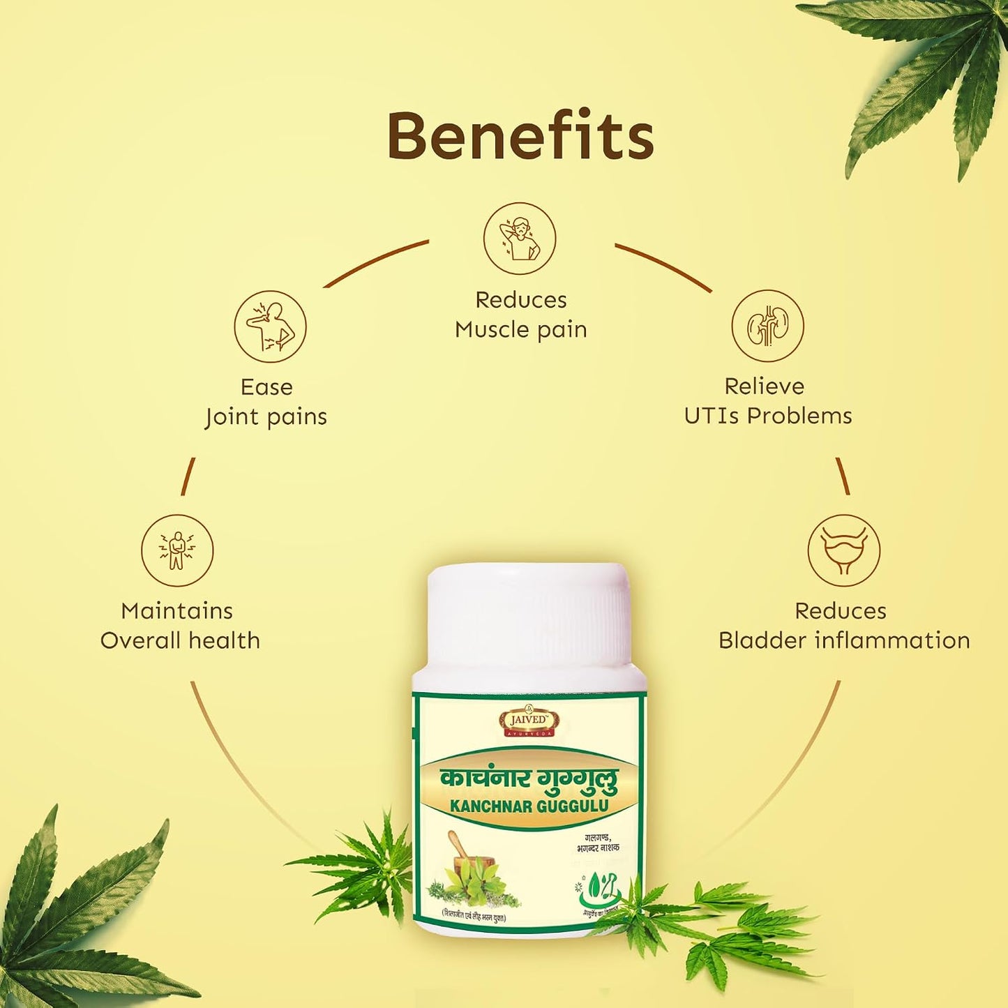 Jaived Ayurveda Kanchnar Guggulu 80 Tablet