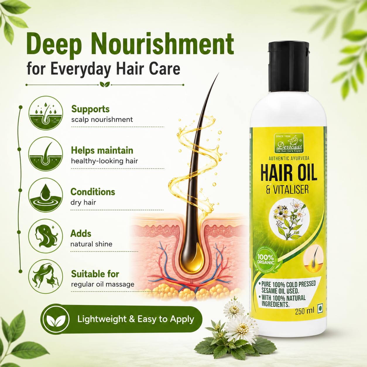 Devicas Bhringraj Hair Oil & Vitalizer