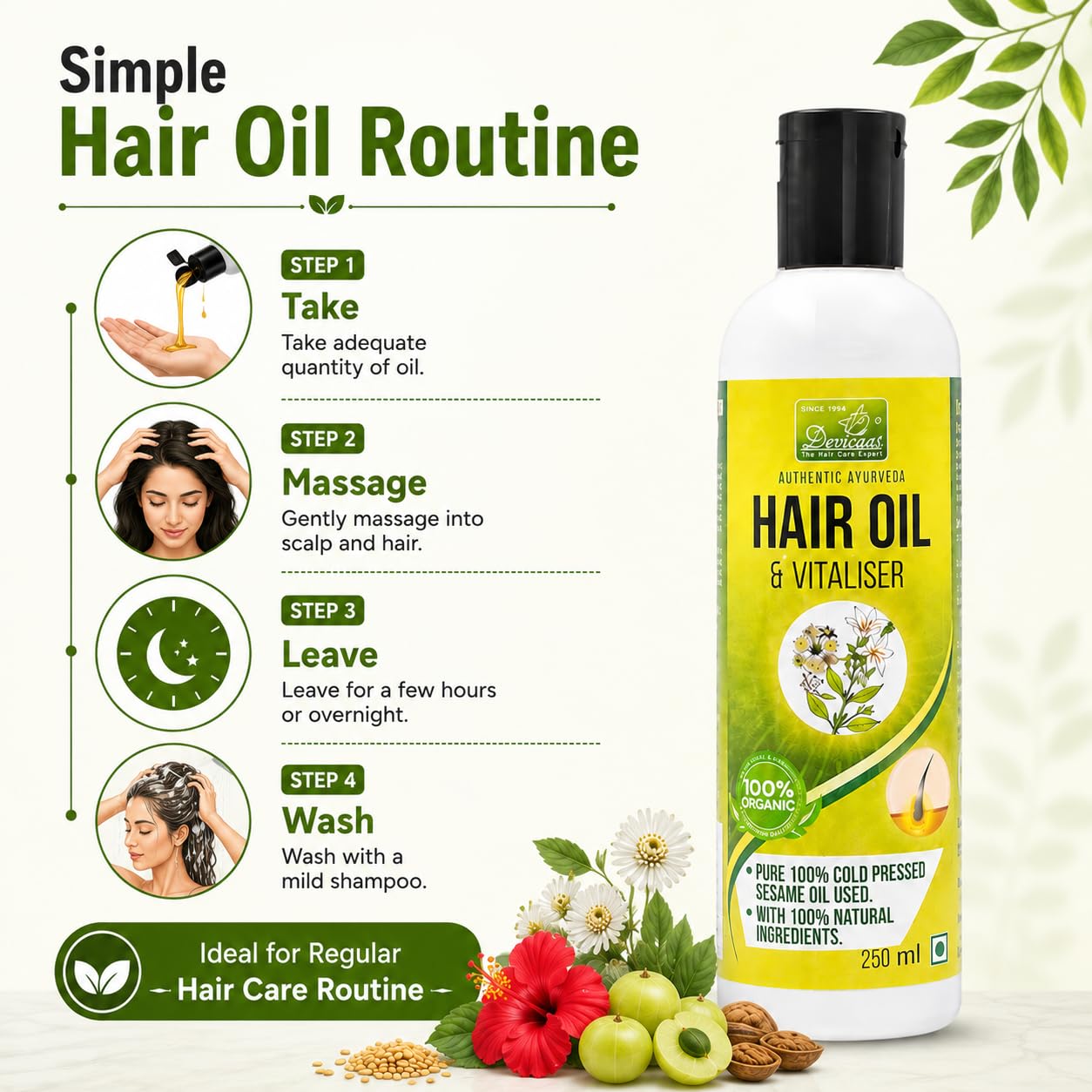 Devicas Bhringraj Hair Oil & Vitalizer