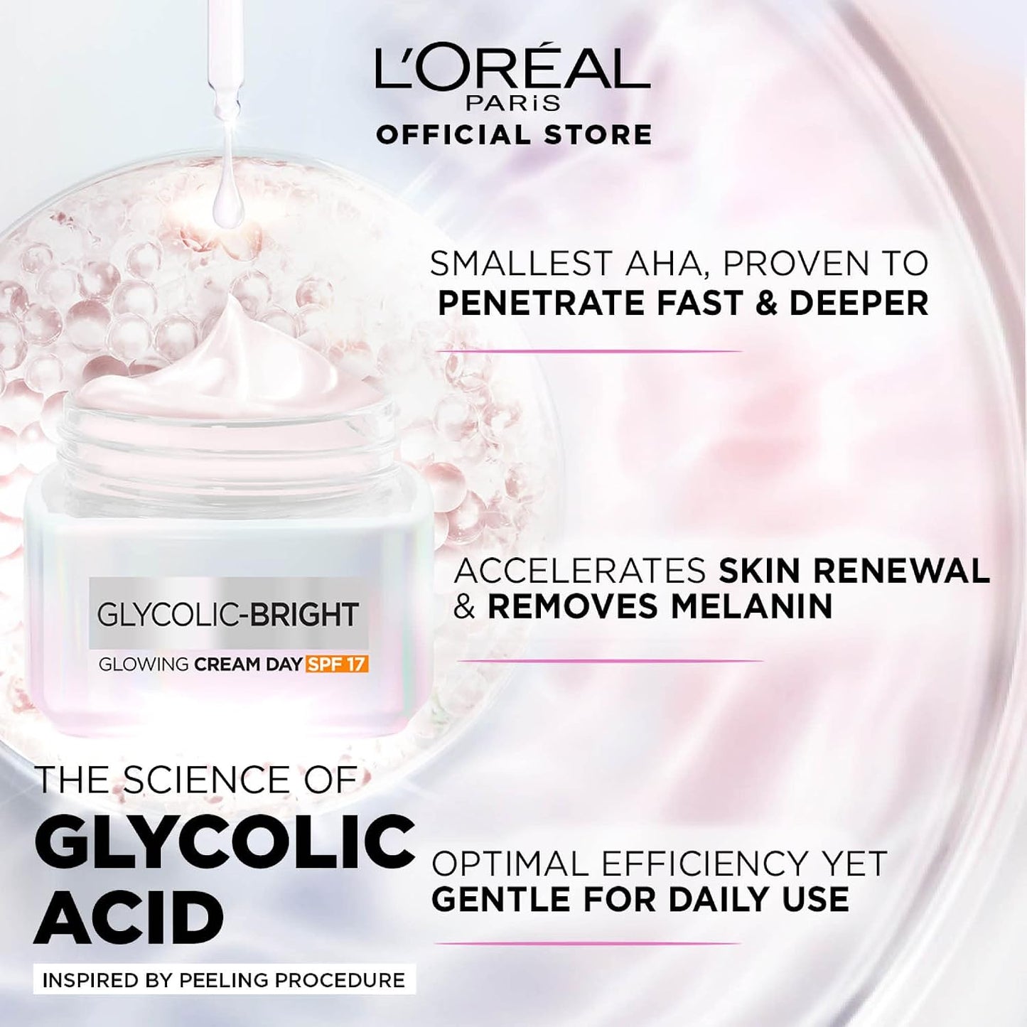 L'Oréal Paris Glycolic Bright Glowing Day Cream SPF 30 (15ml)