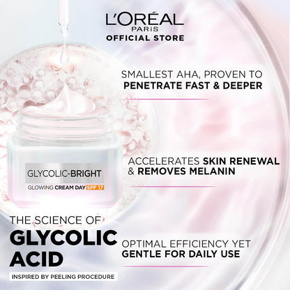 L'Oréal Paris Glycolic Bright Glowing Day Cream SPF 30 (15ml)