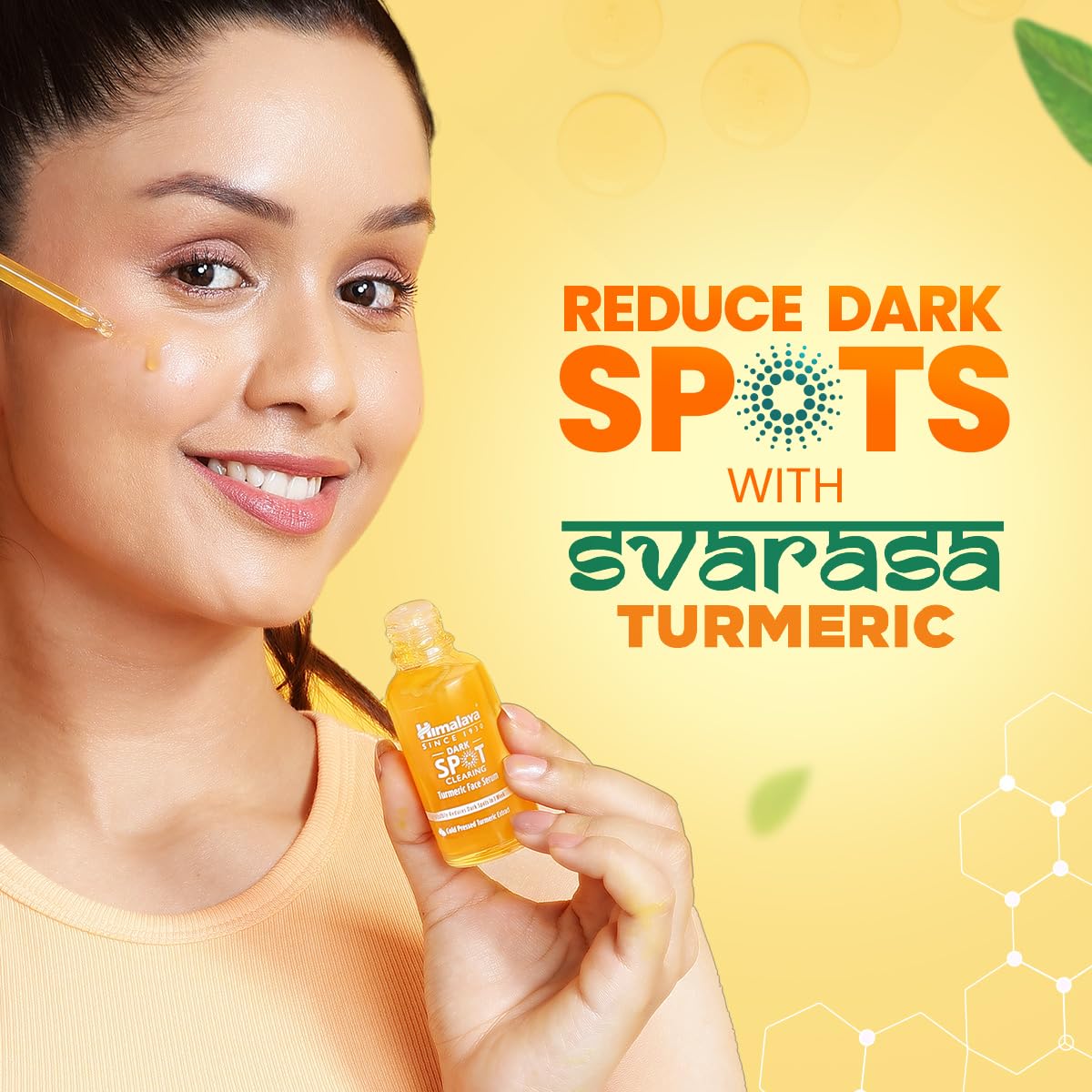 Himalaya Dark Spot Clearing Turmeric Face Serum, 30 mL | with 10% Glycolic Acid, 2% Niacinamide & Organically sourced Turmeric | Visibly Reduces Dark Spots from Day 7 | Clinically Tested | Non Staining