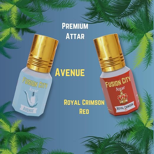 Ultimate Elite Attar Collection Pack Of 6 (3ml Each) | Luxurious, Alcohol Free, Long Lasting, Roll On Attar for Men & Women (Mogra, Blackberry, Avenue, Royal Red, Sandalwood, Royal Black)