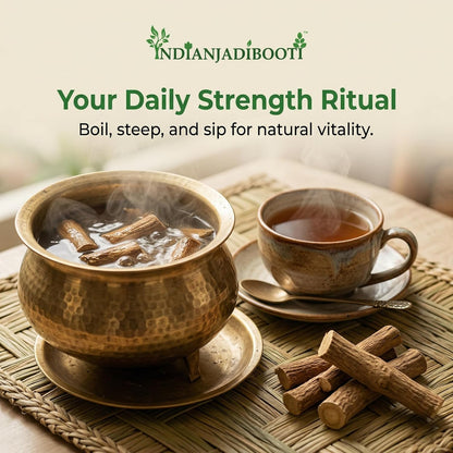 IndianJadiBooti Kaunch Root (100g) | Mucuna Pruriens Root | Kaunch Ki Jad | Raw Ayurvedic Herb for Strength, Vitality & Nourishing Support | Velvet Bean Root | Dried & Cleaned