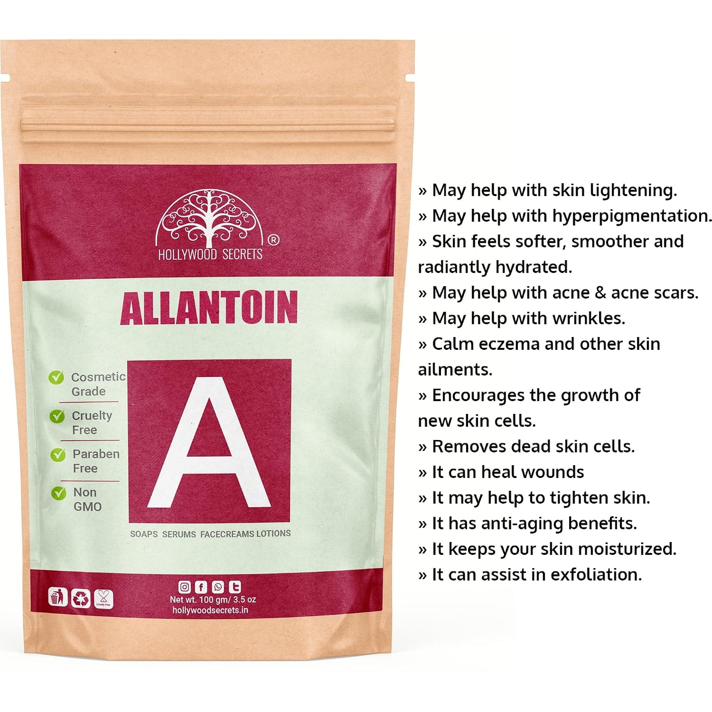 Pure Allantoin Powder 100gm