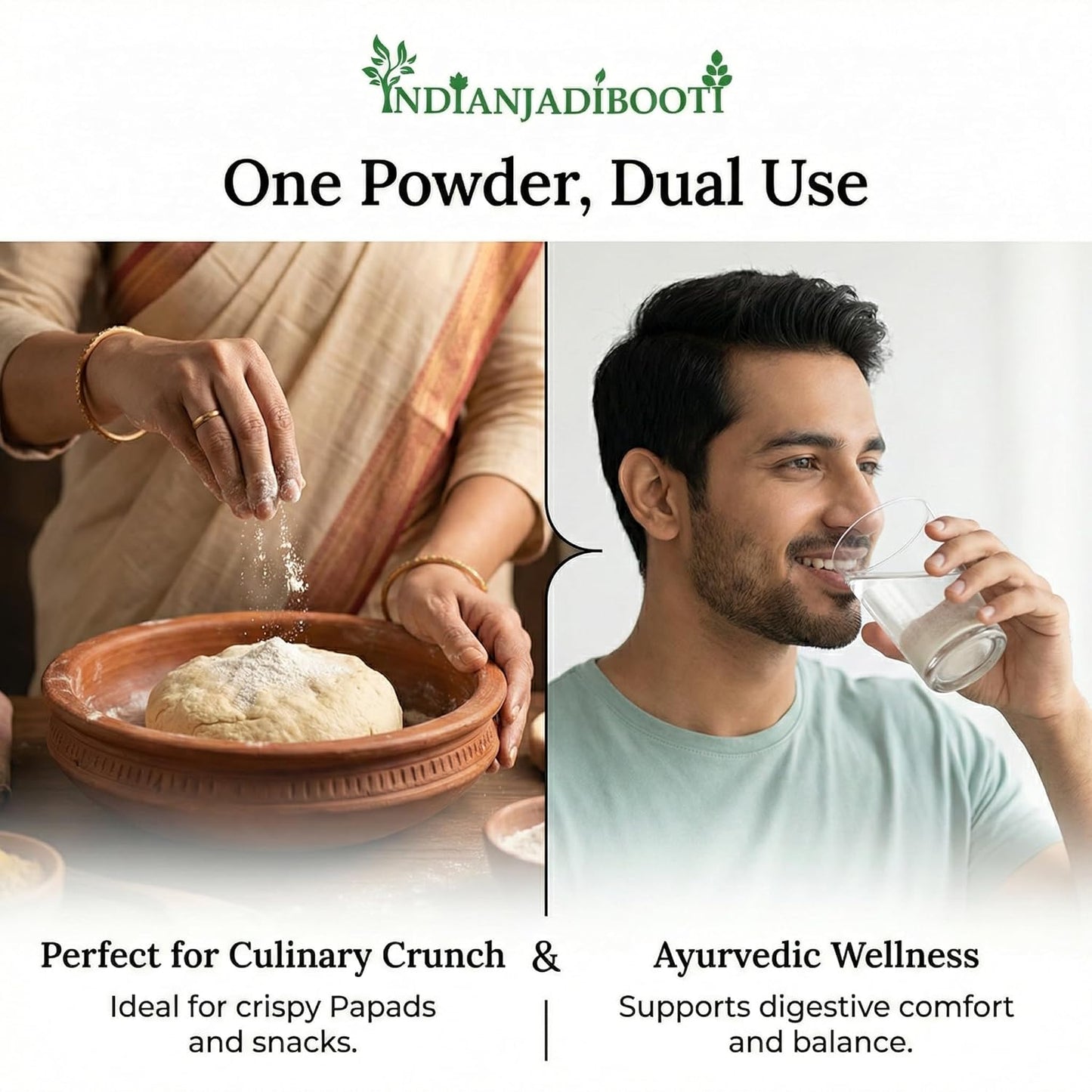 IndianJadiBooti Jawakhar Powder (Yavakshar) | 100g | Food Grade Pearl Ash (Potash) | Pure Potassium Carbonate | Traditional Alkaline Agent for Culinary & Ayurvedic Wellness