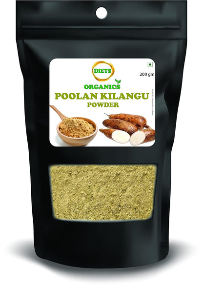 DIETS ORGANICS Poolankilangu powder | White Turmeric | Kichili Kilangu Powder for Skin Care- 200Gms