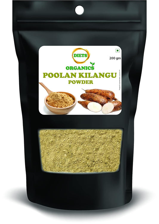 DIETS ORGANICS Poolankilangu powder | White Turmeric | Kichili Kilangu Powder for Skin Care- 200Gms