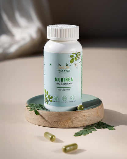 Daivik Moringa Veg Capsules | 100 Capsules | Superfood Supplement for Immunity, Antioxidants & Nutrition