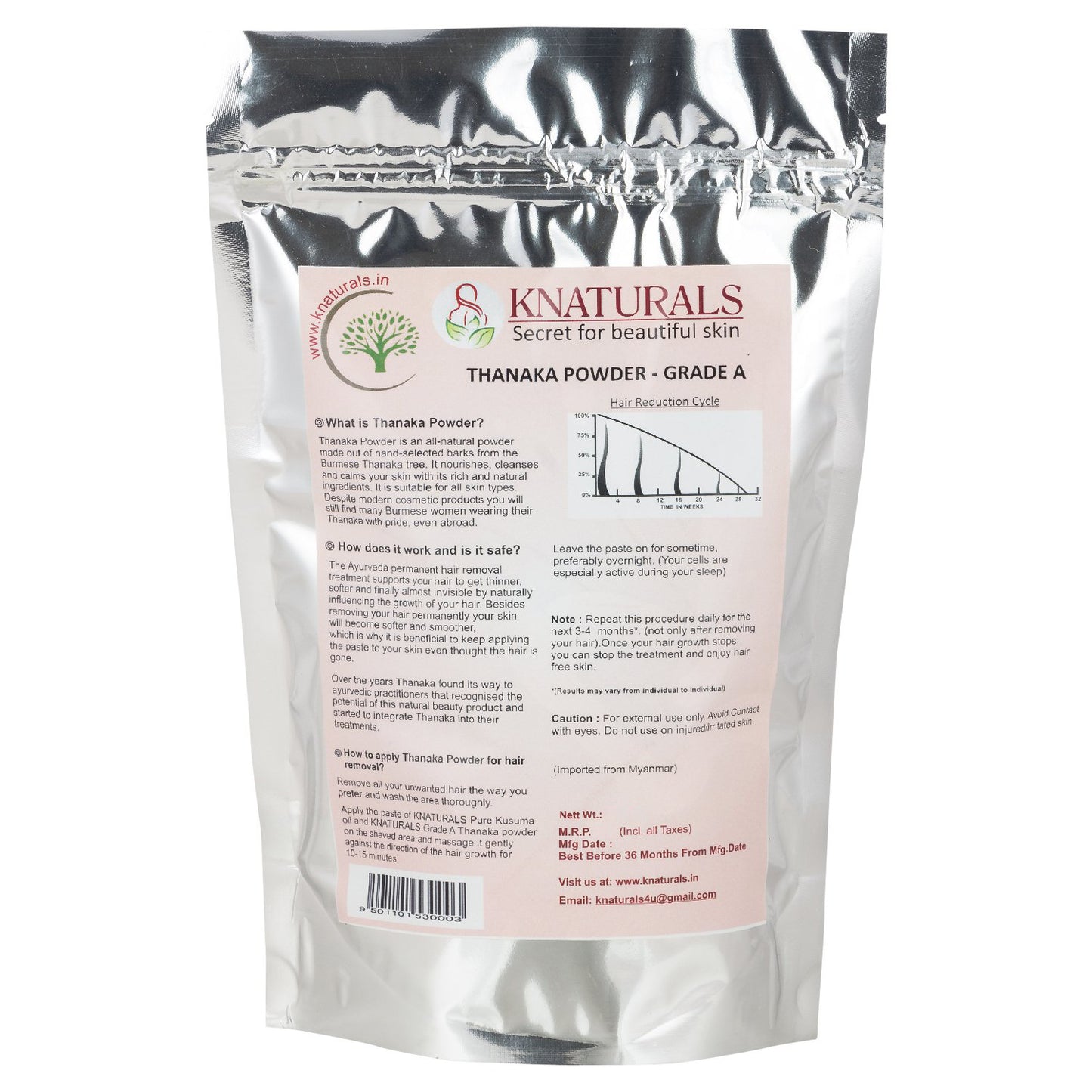 KNATURALS Thanaka Powder, 50 g