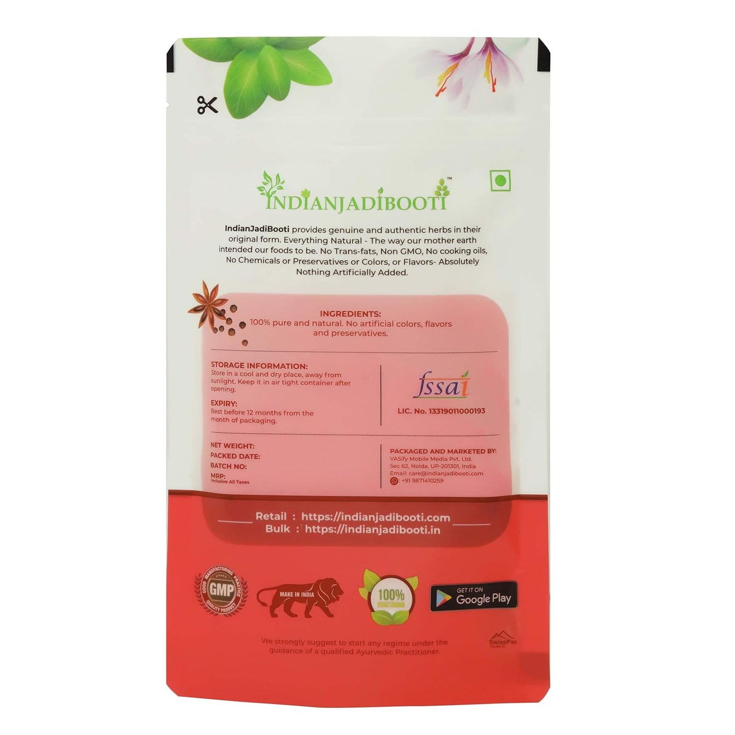 IndianJadiBooti Jawakhar Powder (Yavakshar) | 100g | Food Grade Pearl Ash (Potash) | Pure Potassium Carbonate | Traditional Alkaline Agent for Culinary & Ayurvedic Wellness