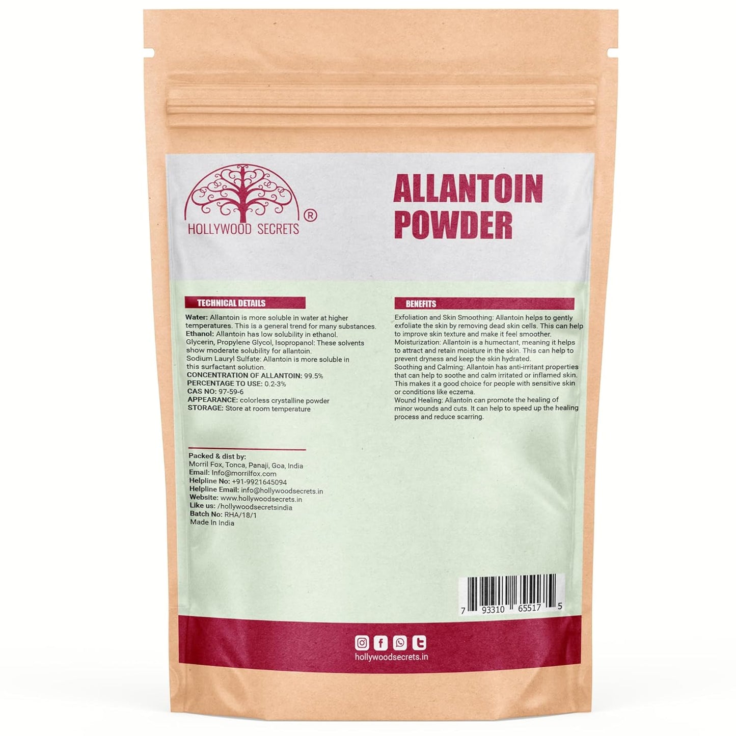 Pure Allantoin Powder 100gm